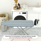 1-Piece Striped Design Navy Blue Pattern Neutral  Ironing Board Cover, Universal Size, Without Board
