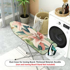 1-Piece Floral Pattern, Tropical Atmosphere, Elegant Design, Household  Ironing Board Cover, Universal Size, Without Board