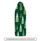 1-Piece Christmas Tree Pattern Forest Green Theme  Ironing Board Cover, Universal Size, Without Board