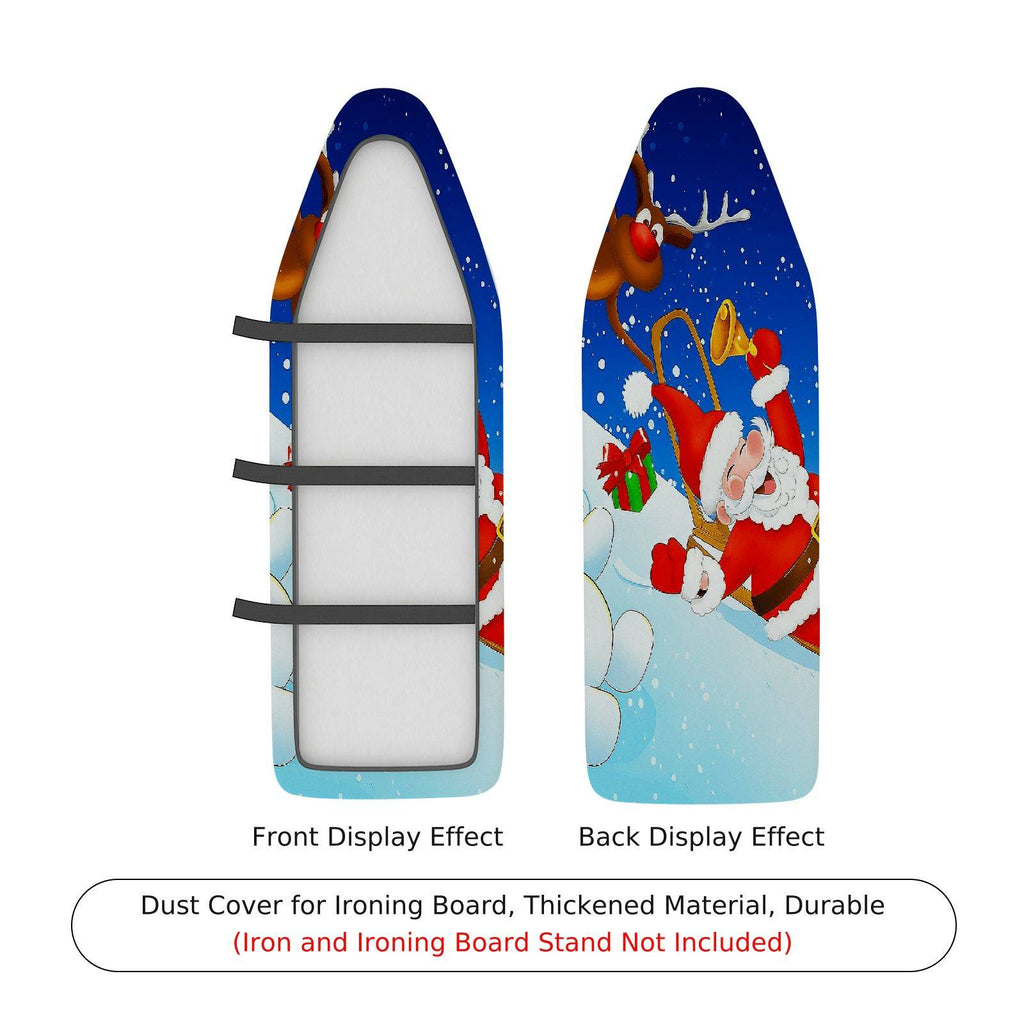 1-Piece Christmas Santa Reindeer Snow  Ironing Board Cover, Universal Size, Without Board