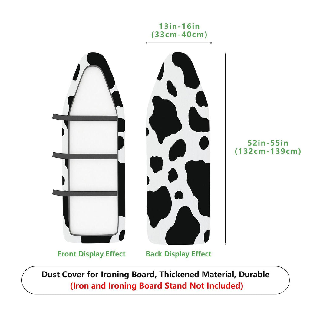 1-Piece Black White Animal Print  Ironing Board Cover, Universal Size, Without Board
