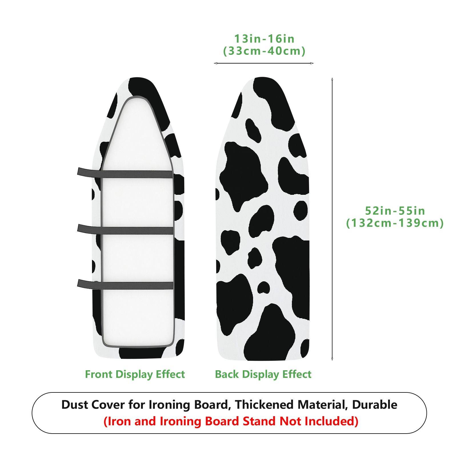 1-Piece Black White Animal Print  Ironing Board Cover, Universal Size, Without Board