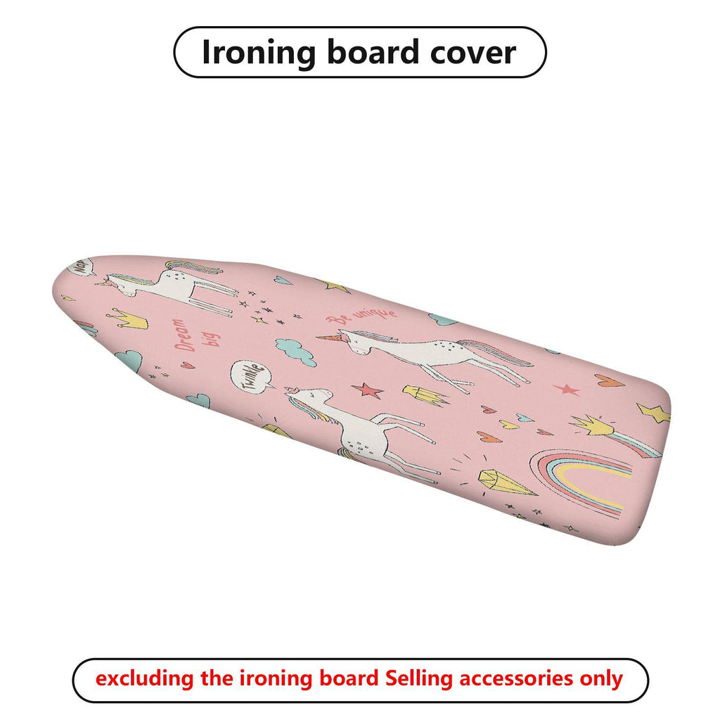 1-Piece Unicorn Rainbow Star  Ironing Board Cover, Universal Size, Without Board
