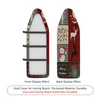 1-Piece Christmas Reindeer Snowman  Ironing Board Cover, Universal Size, Without Board