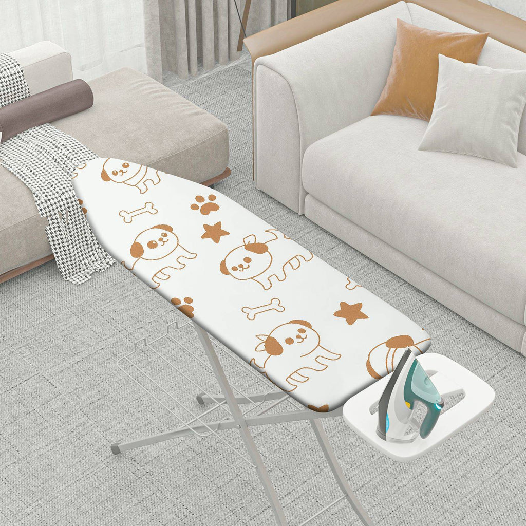 1-Piece Cute Dog Paws Bones  Ironing Board Cover, Universal Size, Without Board