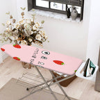 1-Piece Strawberry Face Pink  Ironing Board Cover, Universal Size, Without Board