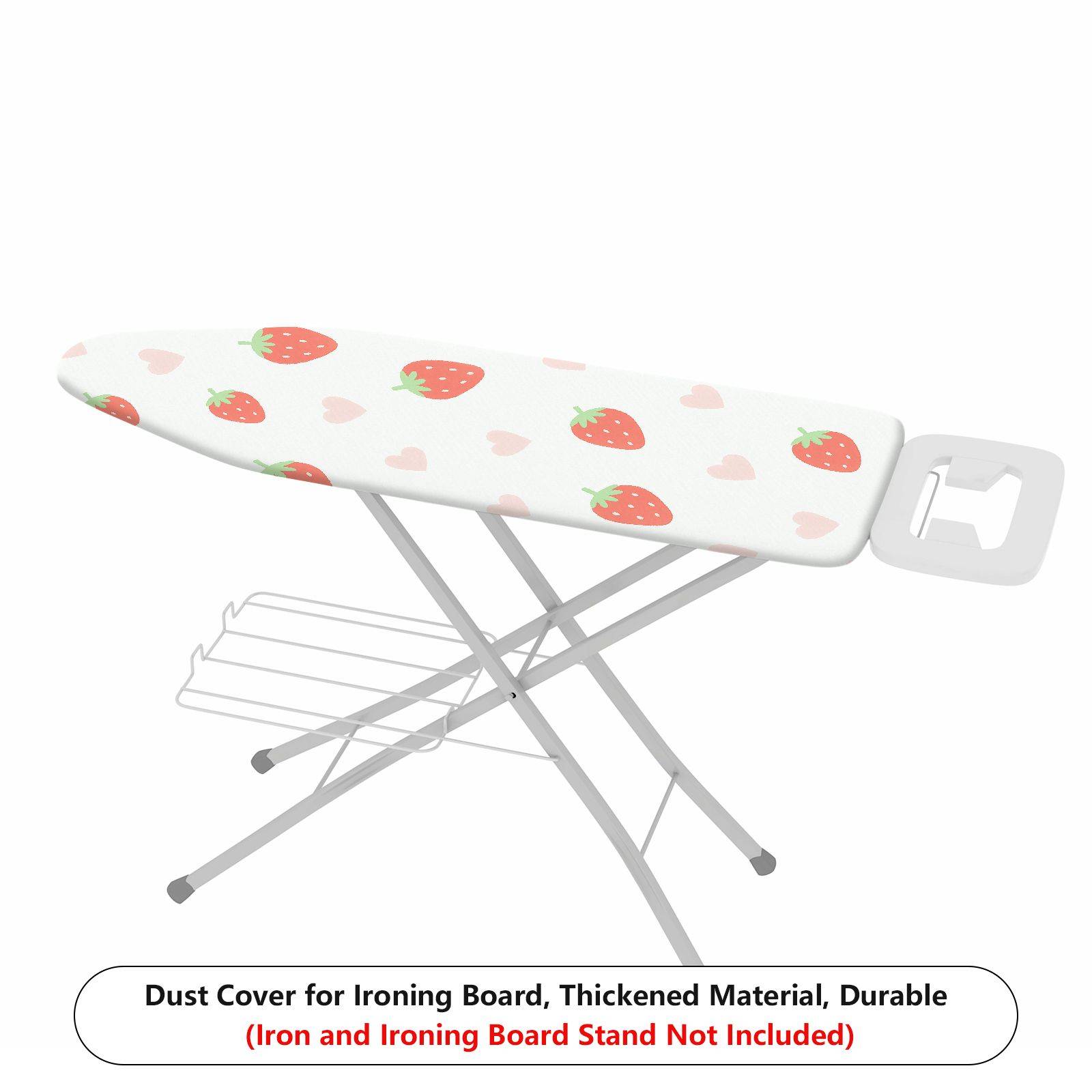 1-Piece Strawberry Heart Pink  Ironing Board Cover, Universal Size, Without Board