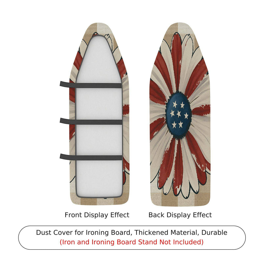 1-Piece American Star Flower Red  Ironing Board Cover, Universal Size, Without Board