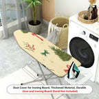 1-Piece Christmas Tree Bow Holly  Ironing Board Cover, Universal Size, Without Board
