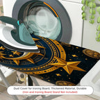 1-Piece Sun Moon Stars Celestial  Ironing Board Cover, Universal Size, Without Board