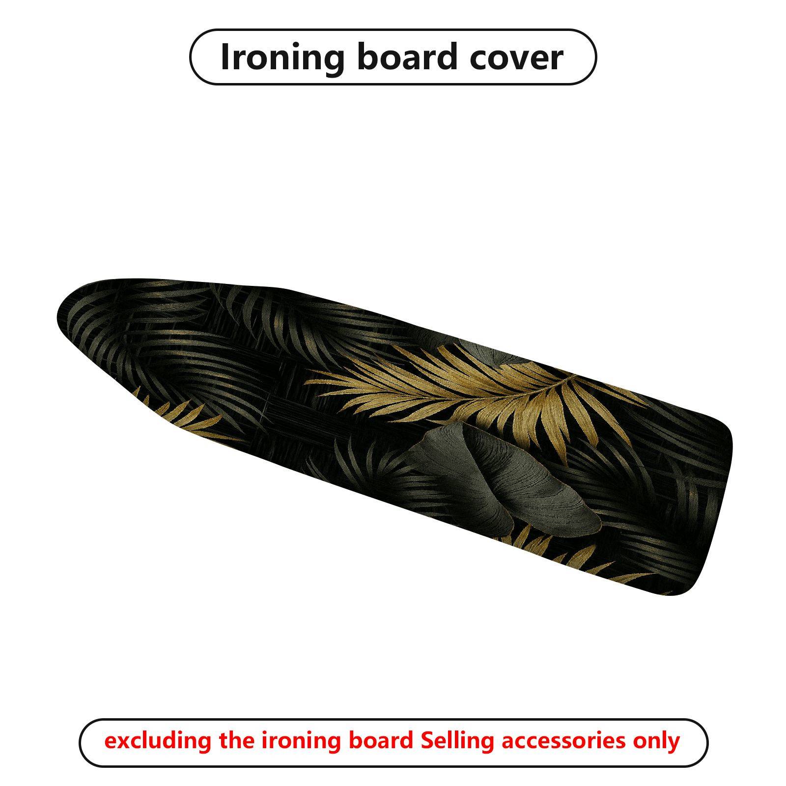 1-Piece Tropical Leaves Print Nature  Ironing Board Cover, Universal Size, Without Board