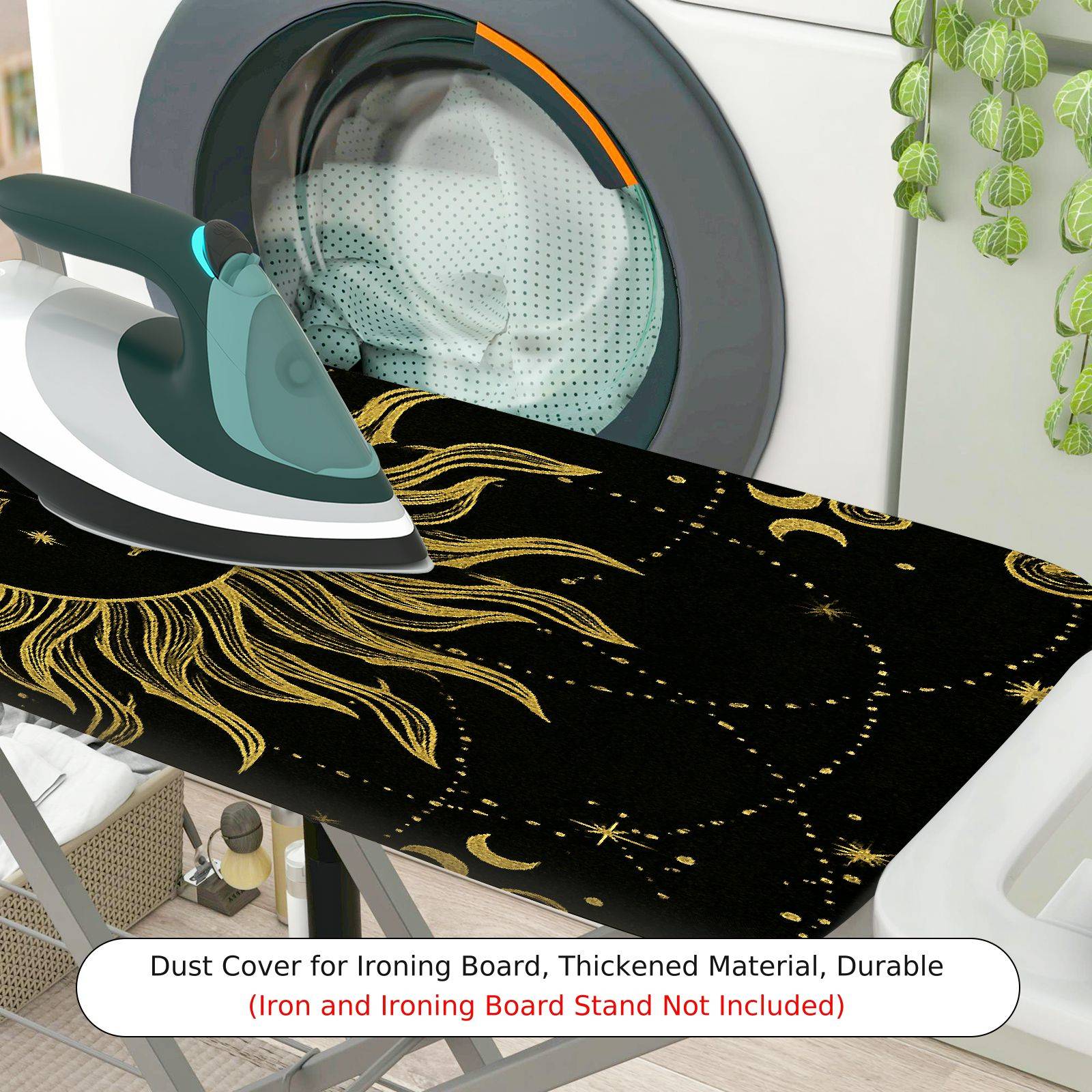 1-Piece Sun Moon Star  Ironing Board Cover, Universal Size, Without Board