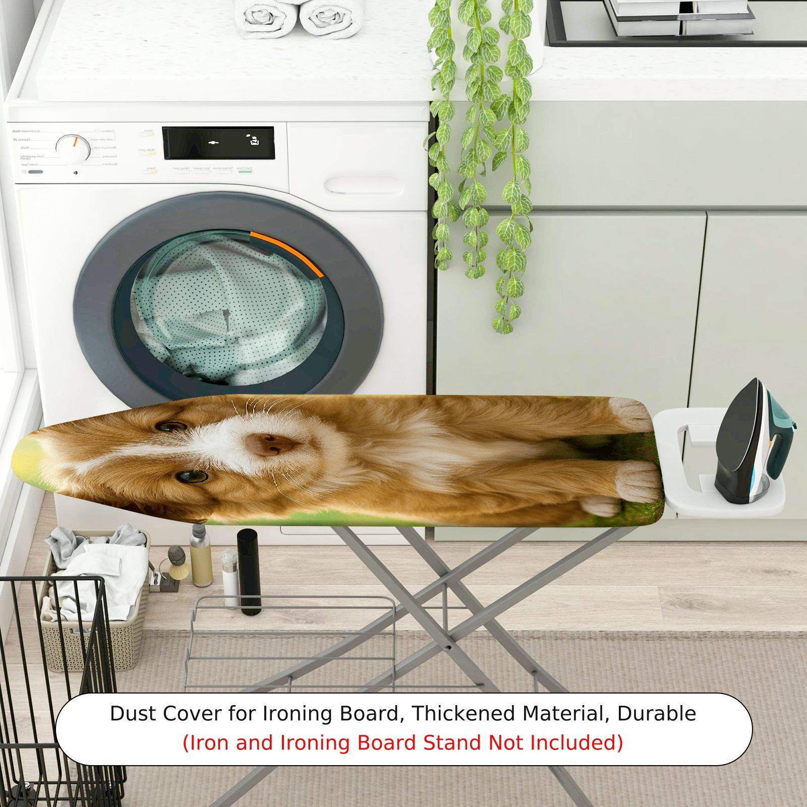 1-Piece Cute Puppy Dog Animal  Ironing Board Cover, Universal Size, Without Board