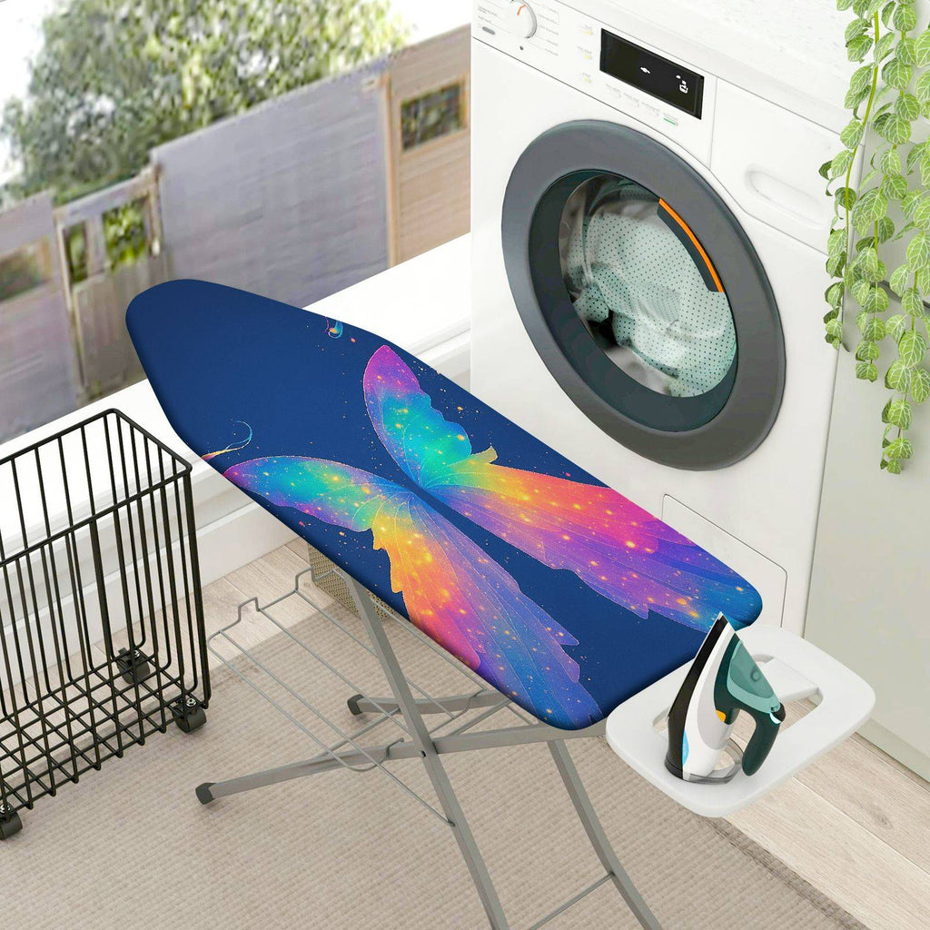 1-Piece Colorful Dragonfly Starry Sky Fantasy  Ironing Board Cover, Universal Size, Without Board