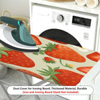 1-Piece Strawberry Fruit Floral  Ironing Board Cover, Universal Size, Without Board