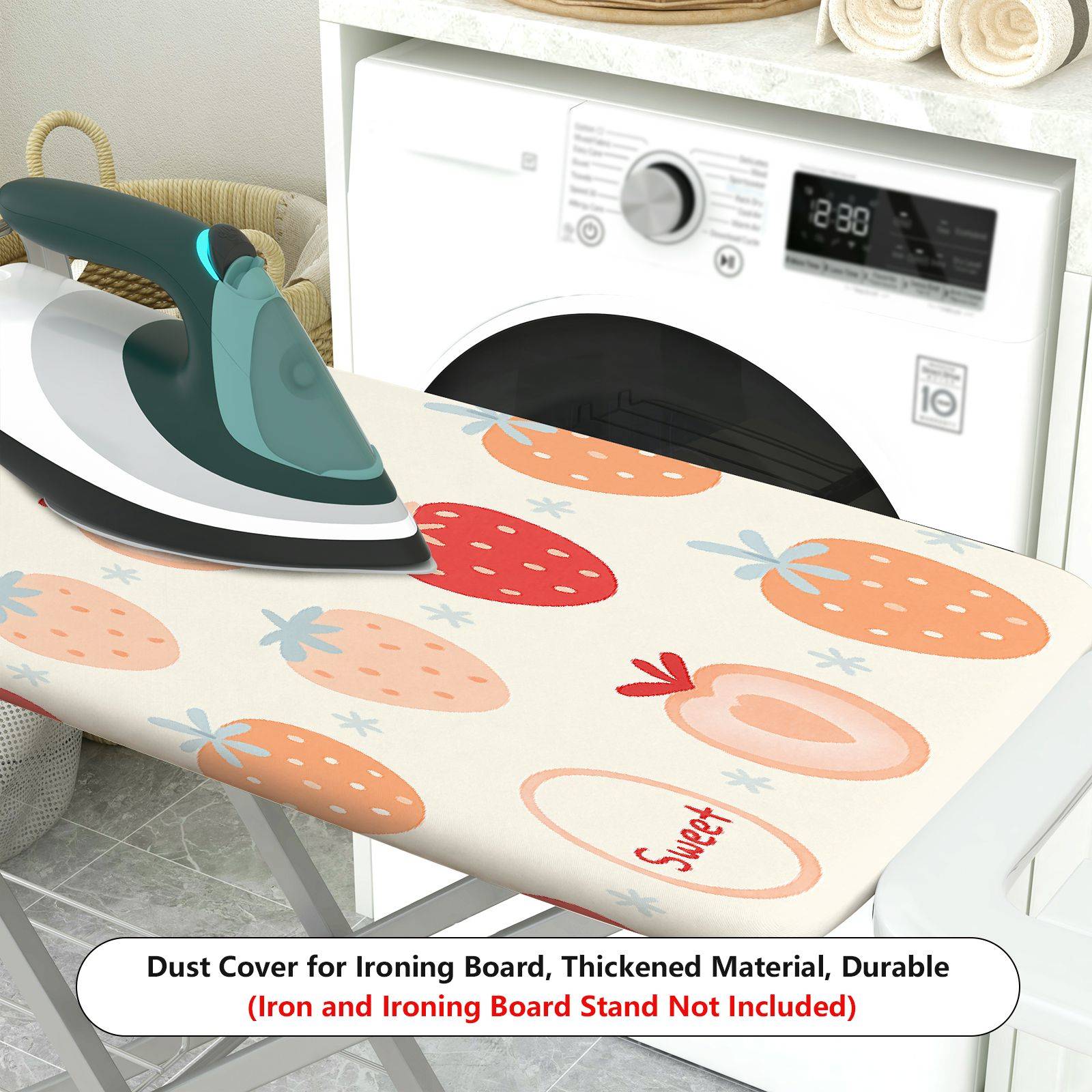 1-Piece Fruit Pattern Strawberry Sweet  Ironing Board Cover, Universal Size, Without Board