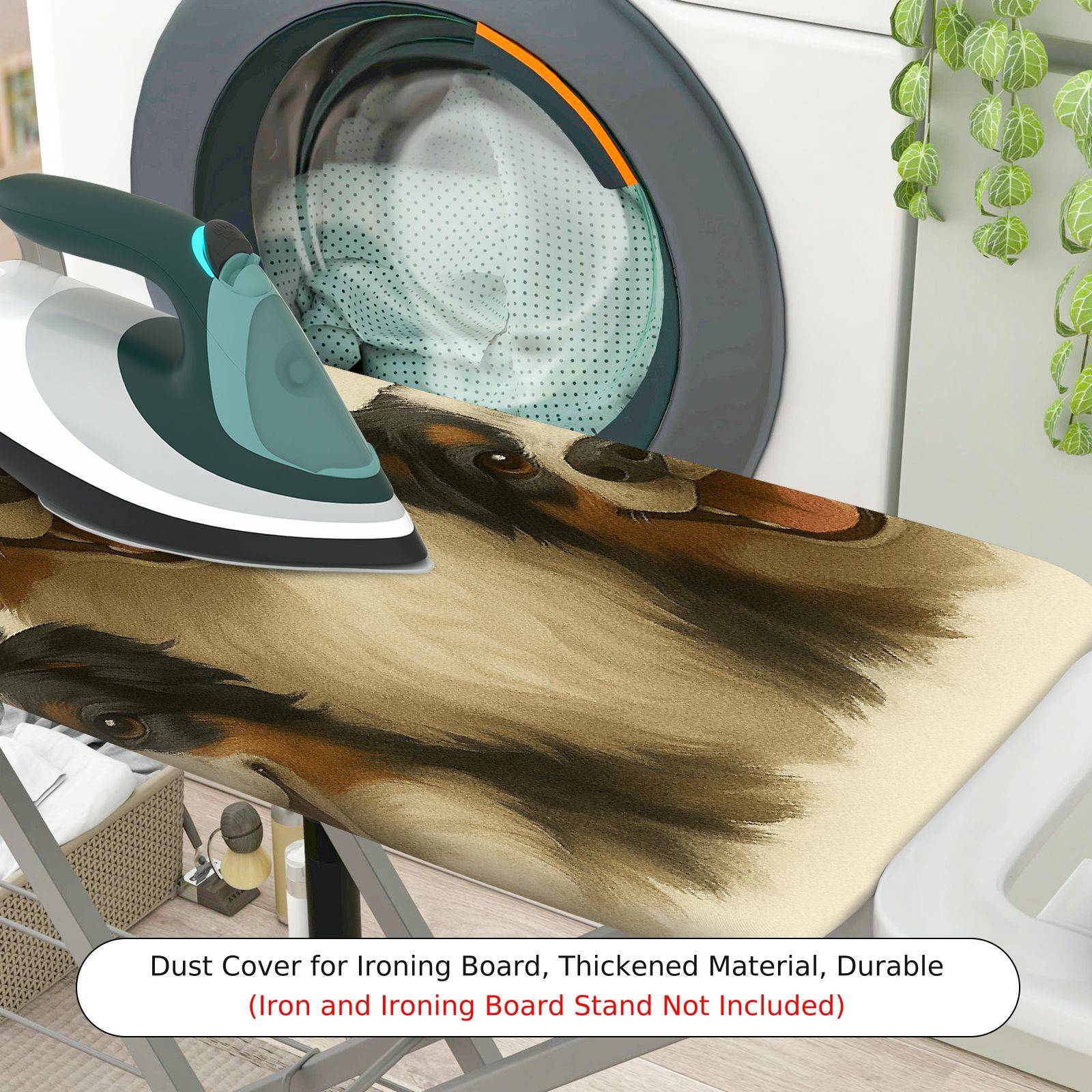 1-Piece Dog Heart Cute  Ironing Board Cover, Universal Size, Without Board