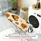 1-Piece Halloween Black Cat Pumpkin  Ironing Board Cover, Universal Size, Without Board