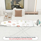 1-Piece Strawberry Rabbit Floral  Ironing Board Cover, Universal Size, Without Board