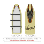 1-Piece Doberman Pet Animal Art  Ironing Board Cover, Universal Size, Without Board