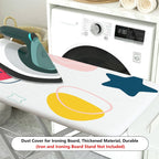 1-Piece Heart Star Pattern Abstract Colorful  Ironing Board Cover, Universal Size, Without Board