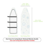 1-Piece Star Pattern Blue Gray  Ironing Board Cover, Universal Size, Without Board