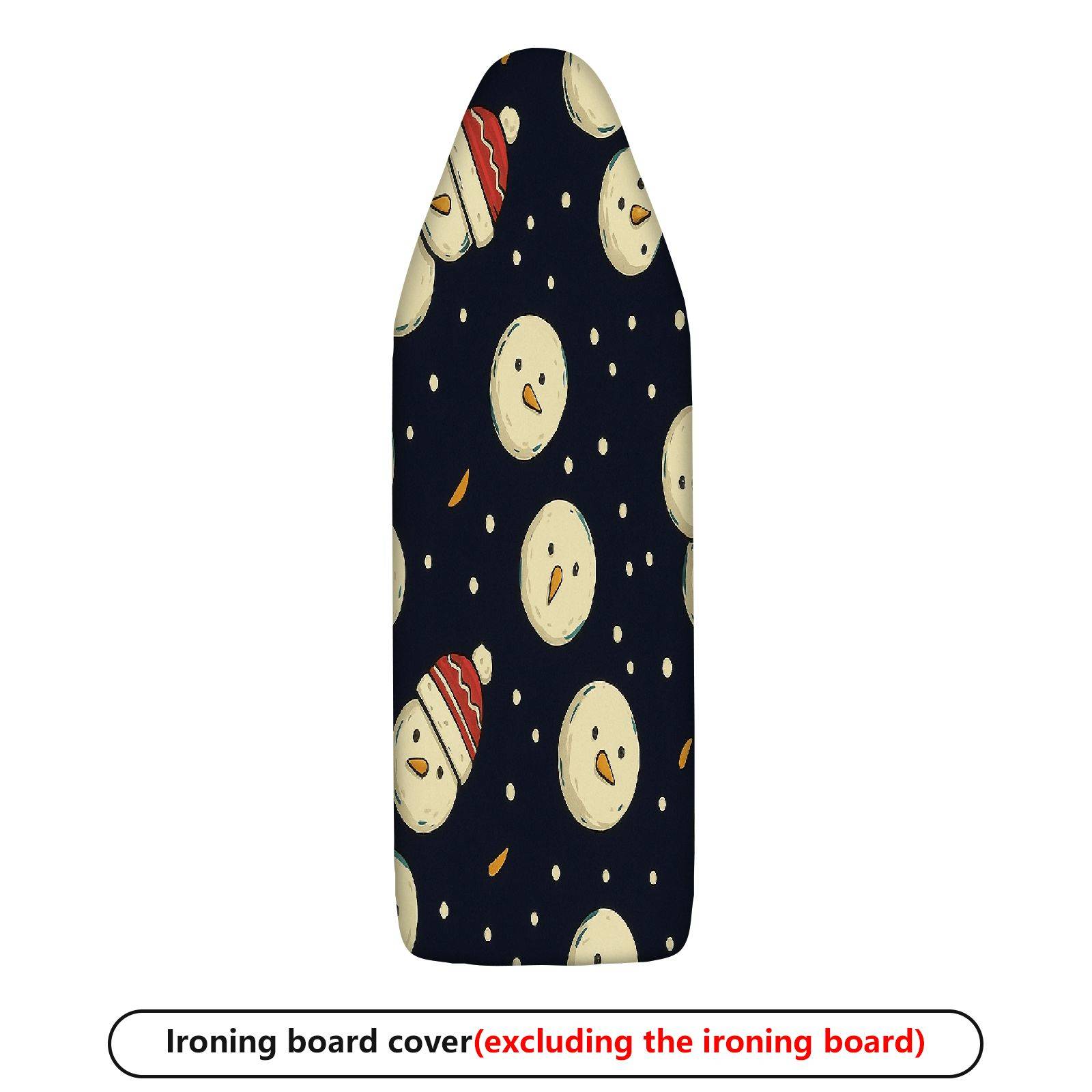 1-Piece Snowman Hat Christmas  Ironing Board Cover, Universal Size, Without Board