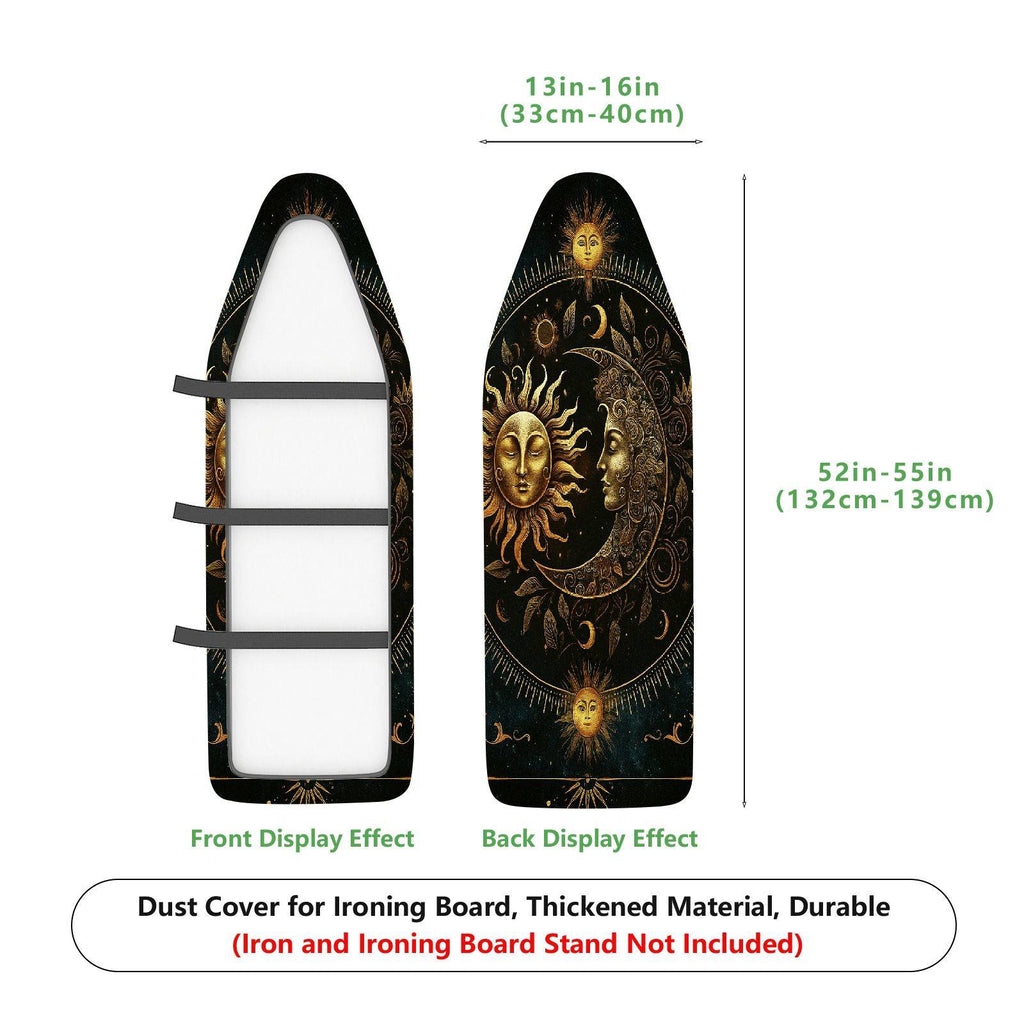 1-Piece Sun Moon Stars  Ironing Board Cover, Universal Size, Without Board