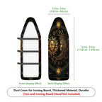 1-Piece Sun Moon Stars  Ironing Board Cover, Universal Size, Without Board