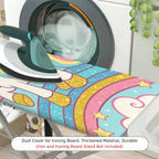 1-Piece Unicorn Rainbow Star  Ironing Board Cover, Universal Size, Without Board