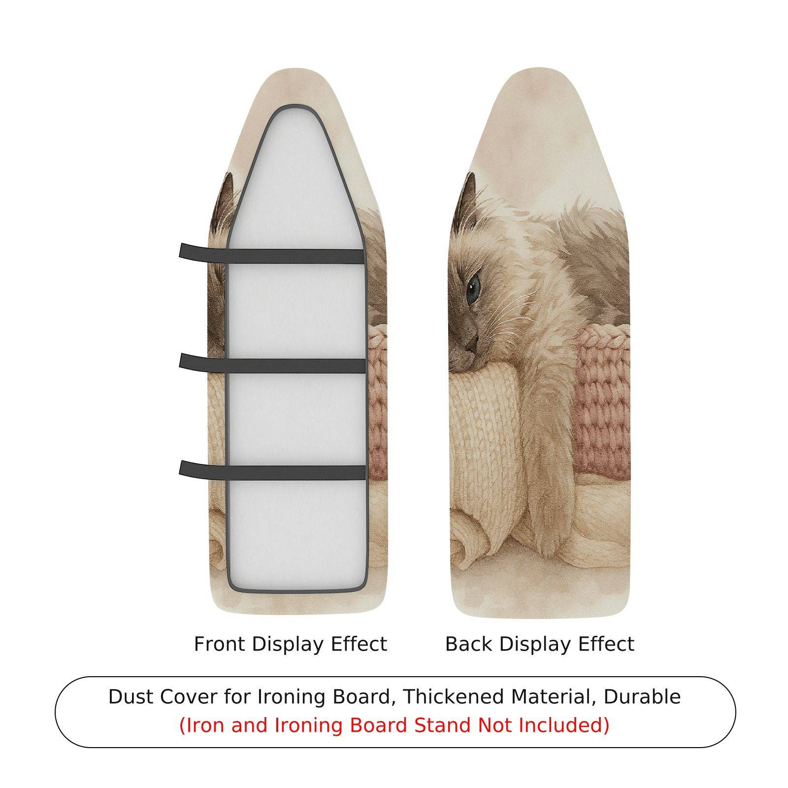1-Piece Cat Fur Blanket  Ironing Board Cover, Universal Size, Without Board