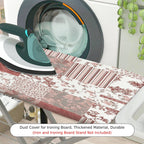 1-Piece Floral Striped Patchwork  Ironing Board Cover, Universal Size, Without Board
