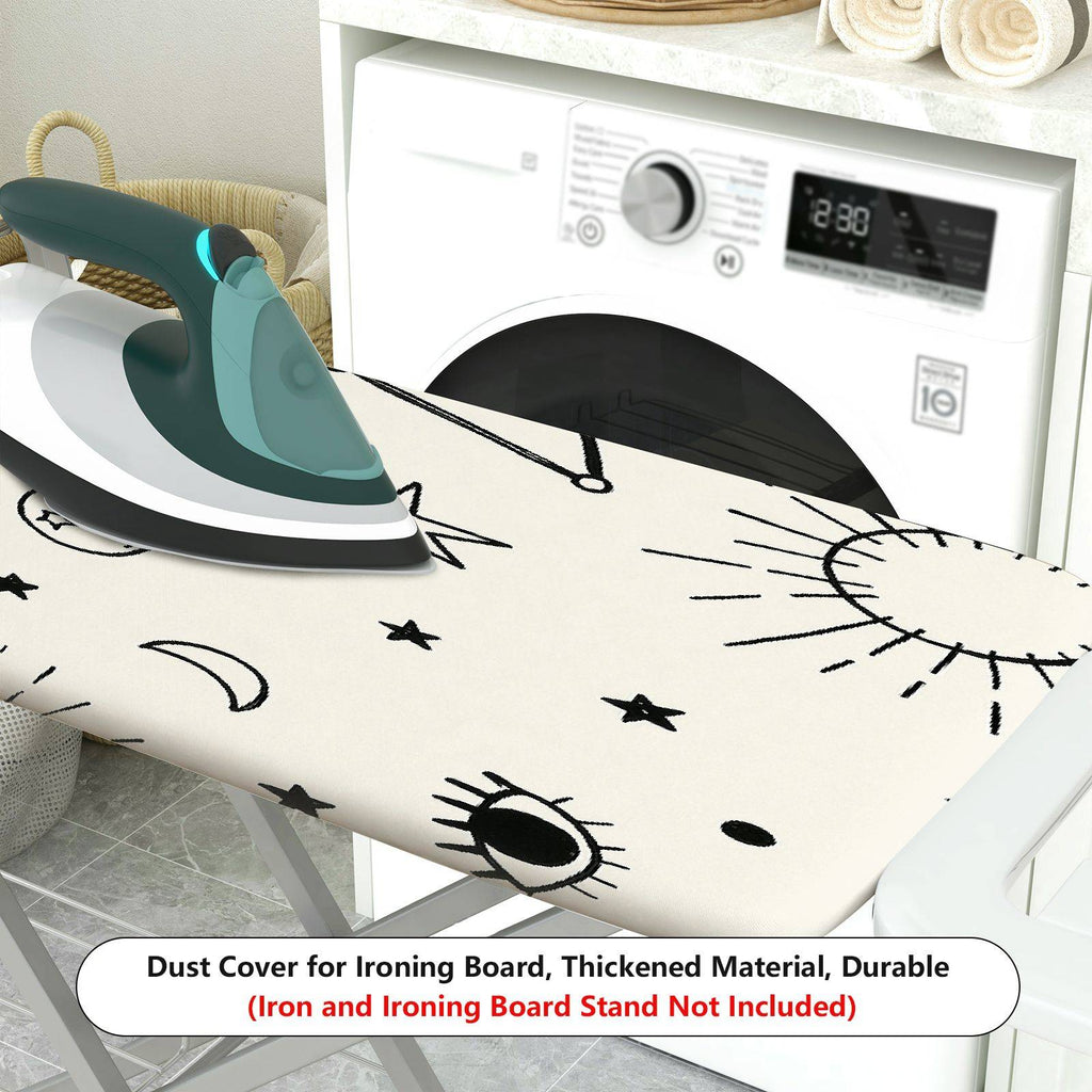 1-Piece Moon Stars Constellation  Ironing Board Cover, Universal Size, Without Board