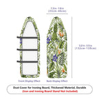 1-Piece Tropical Floral Leaf  Ironing Board Cover, Universal Size, Without Board