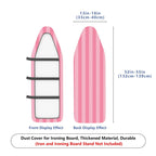 1-Piece Pink Striped Pattern  Ironing Board Cover, Universal Size, Without Board