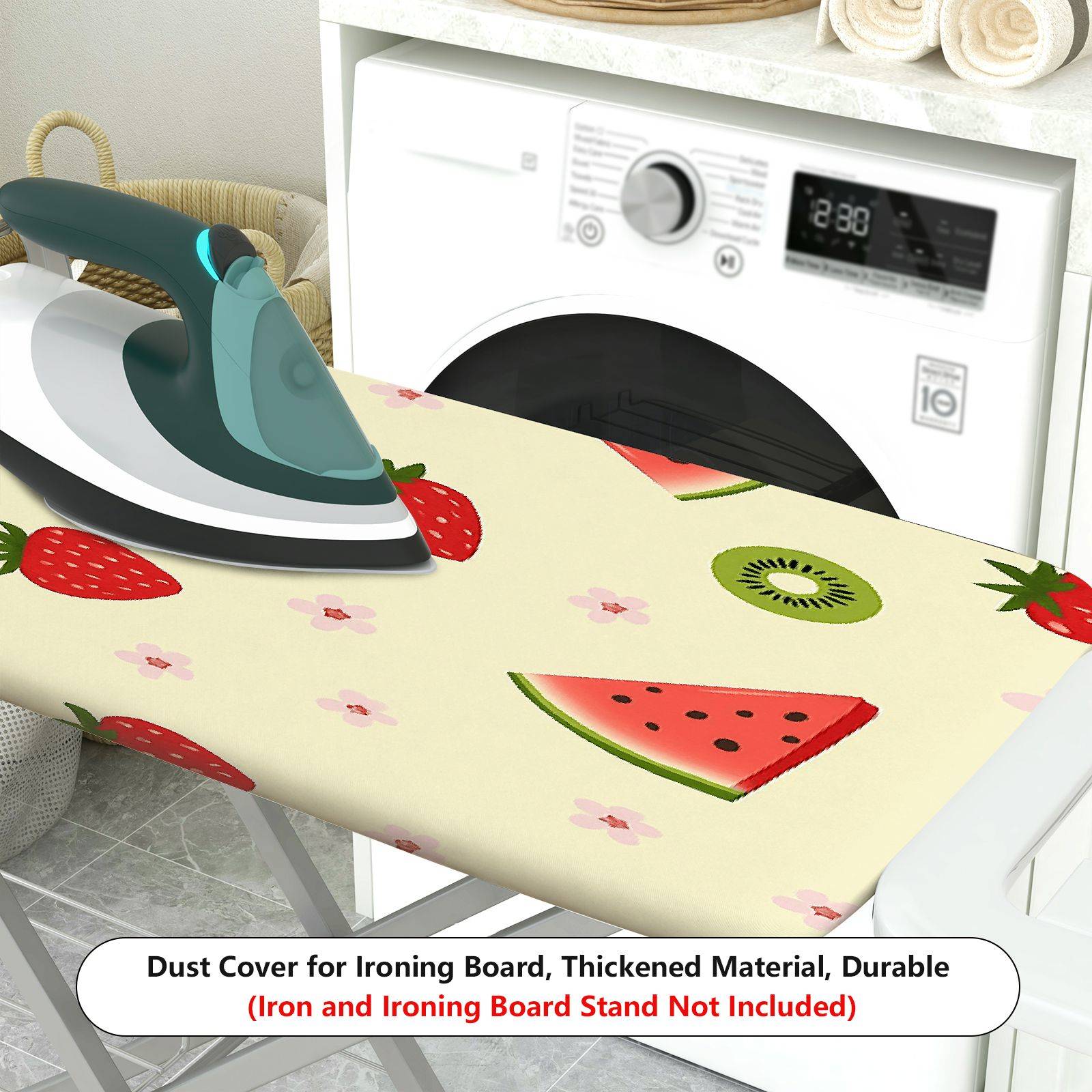 1-Piece Watermelon Strawberry Kiwi  Ironing Board Cover, Universal Size, Without Board