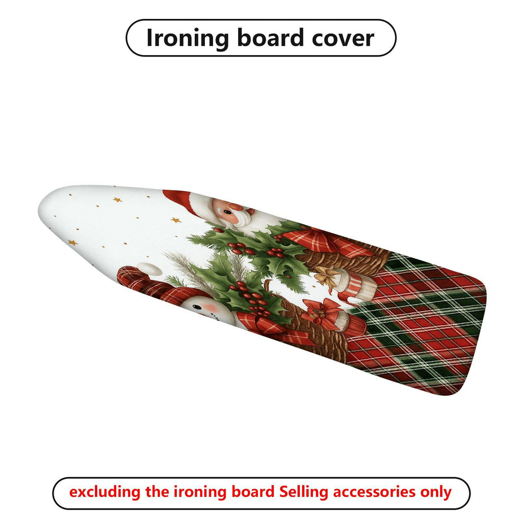 1-Piece Christmas Santa Snowman  Ironing Board Cover, Universal Size, Without Board
