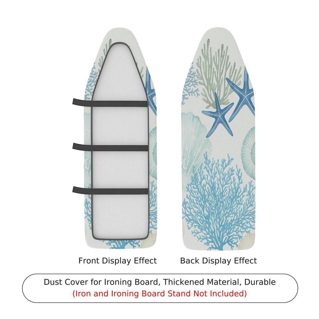 1-Piece Sea Shell Starfish Coral  Ironing Board Cover, Universal Size, Without Board