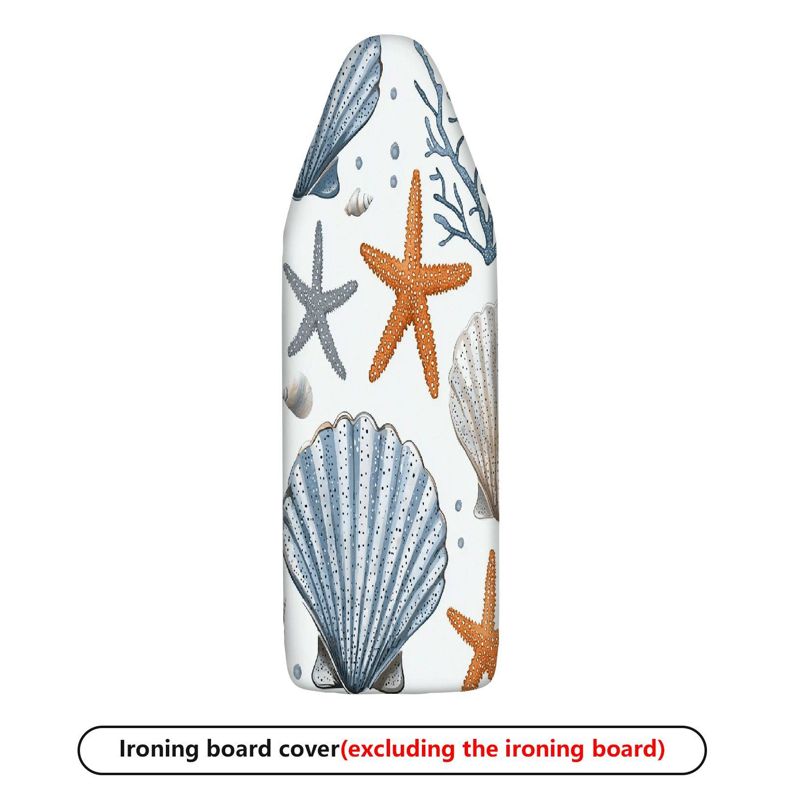 1-Piece Seashell Starfish Coral  Ironing Board Cover, Universal Size, Without Board
