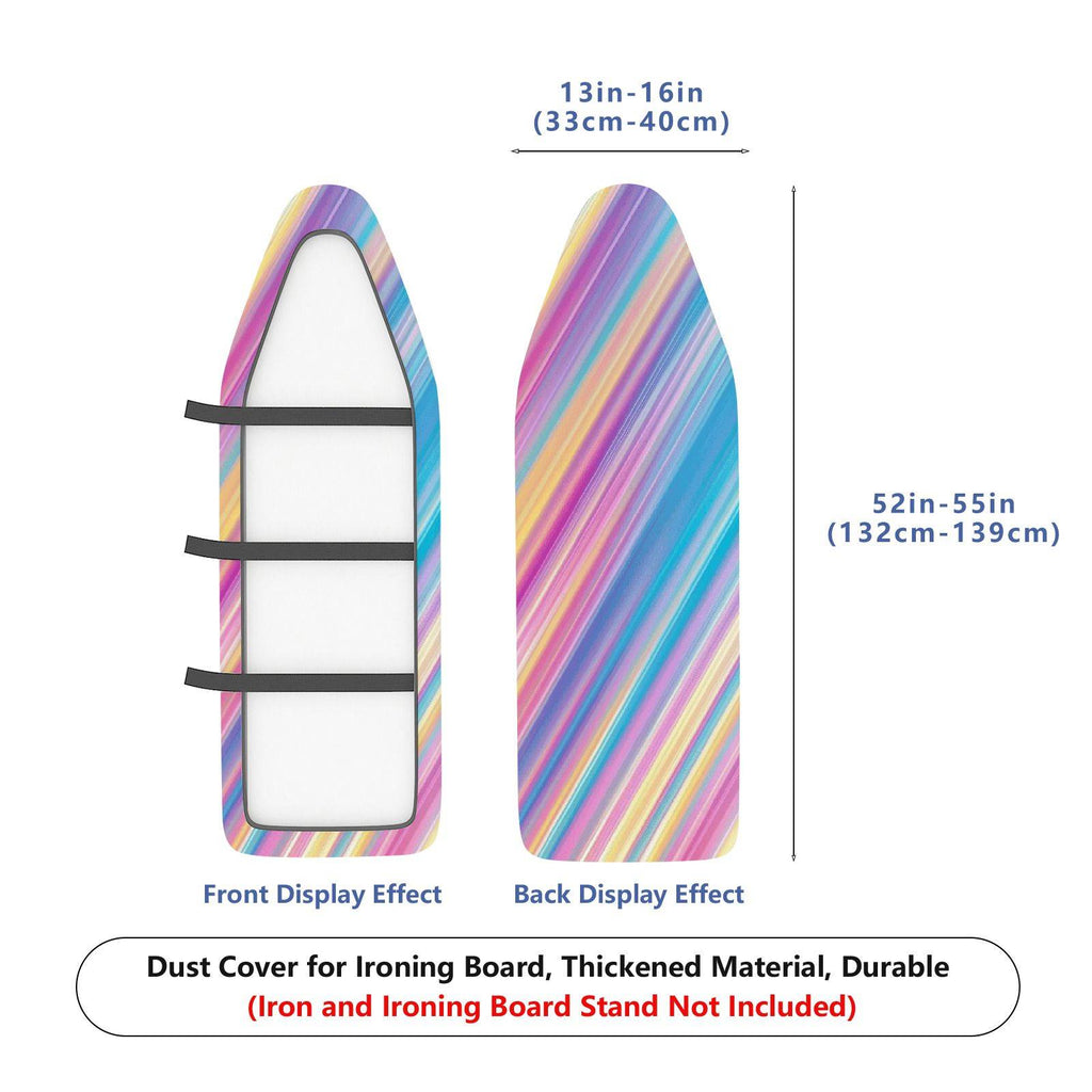 1-Piece Colorful Striped Vibrant  Ironing Board Cover, Universal Size, Without Board