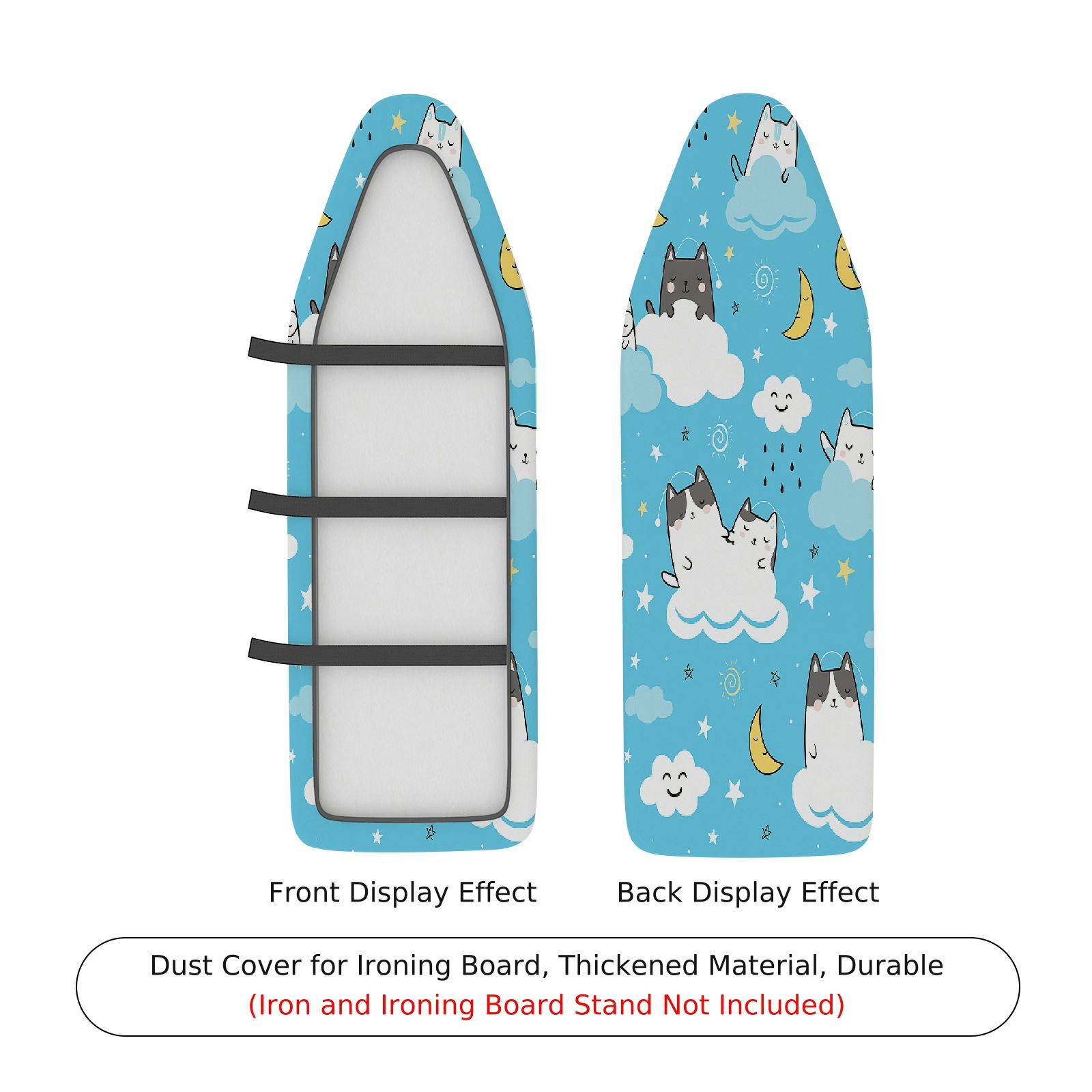 1-Piece Sheep Moon Stars  Ironing Board Cover, Universal Size, Without Board