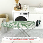 1-Piece Green Leaf Tropical Forest Nature  Ironing Board Cover, Universal Size, Without Board
