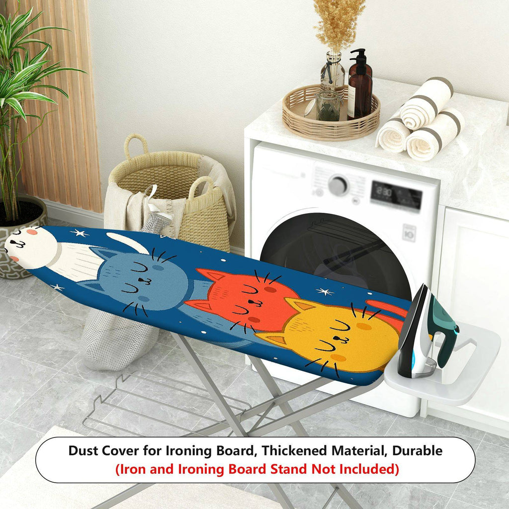 1-Piece Cat Starry Night  Ironing Board Cover, Universal Size, Without Board