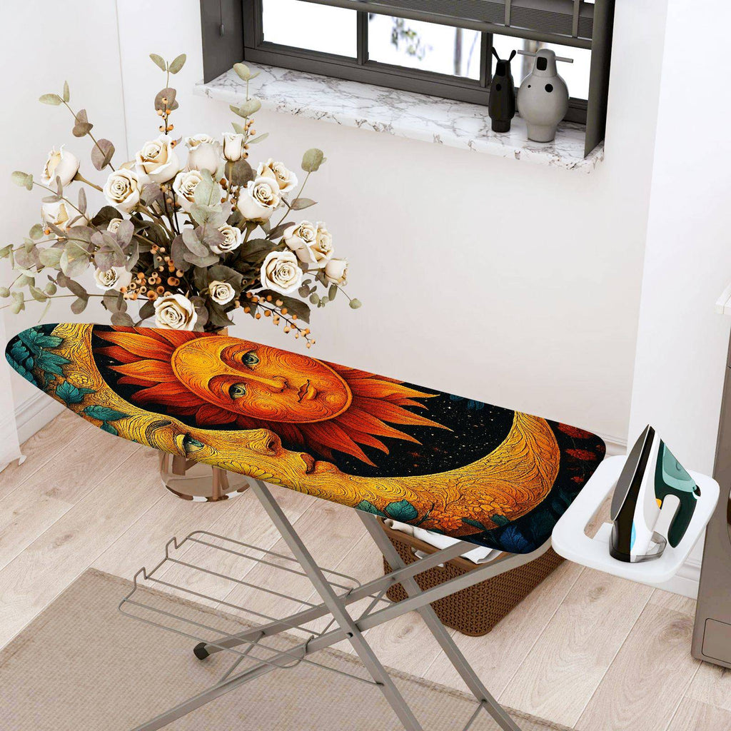 1-Piece Sun Moon Star  Ironing Board Cover, Universal Size, Without Board