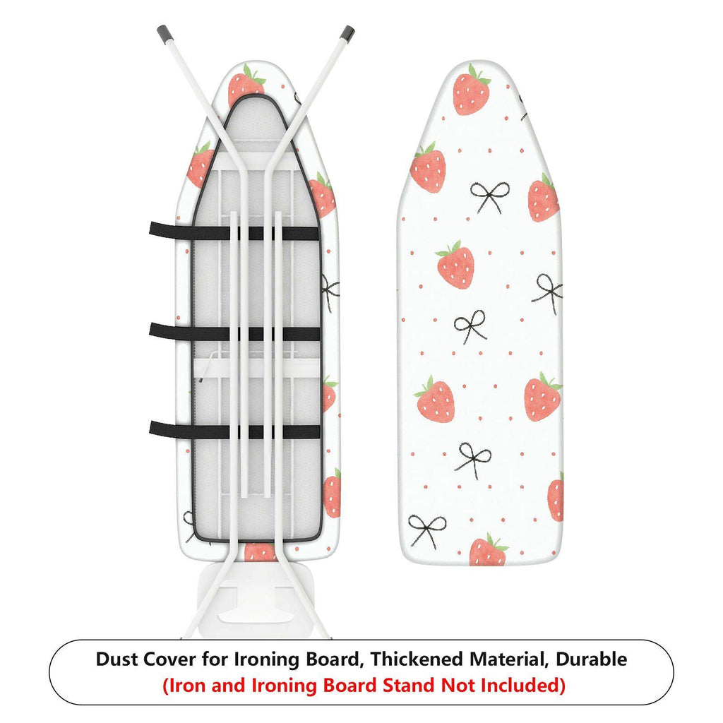 1-Piece Strawberry Bowknot Polka Dot  Ironing Board Cover, Universal Size, Without Board