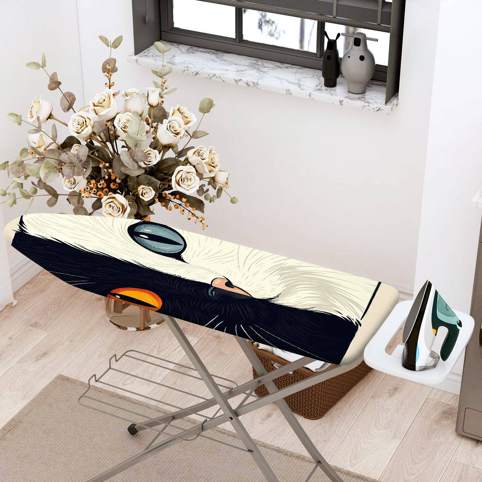 1-Piece Cat Animal Pattern  Ironing Board Cover, Universal Size, Without Board
