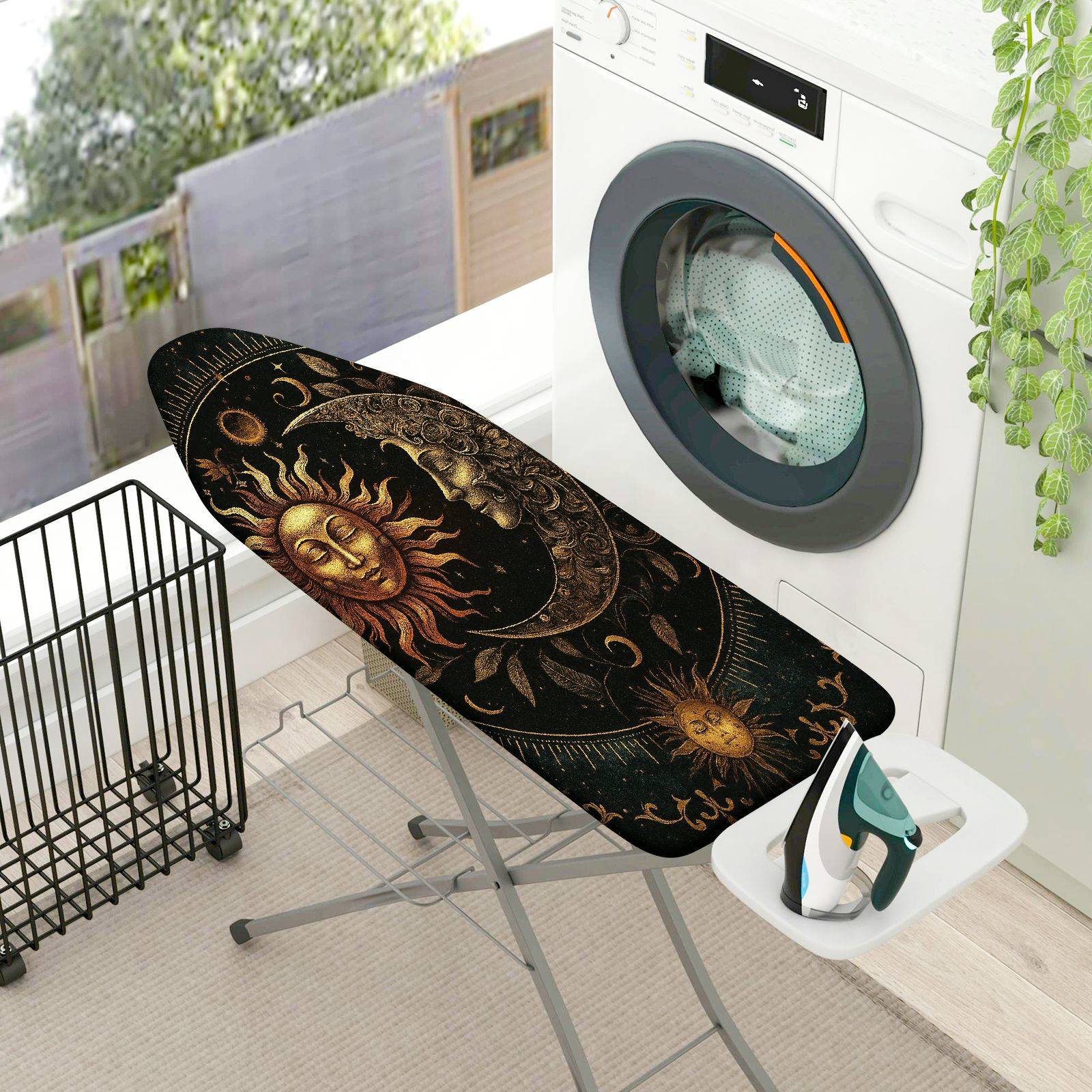 1-Piece Sun Moon Star  Ironing Board Cover, Universal Size, Without Board