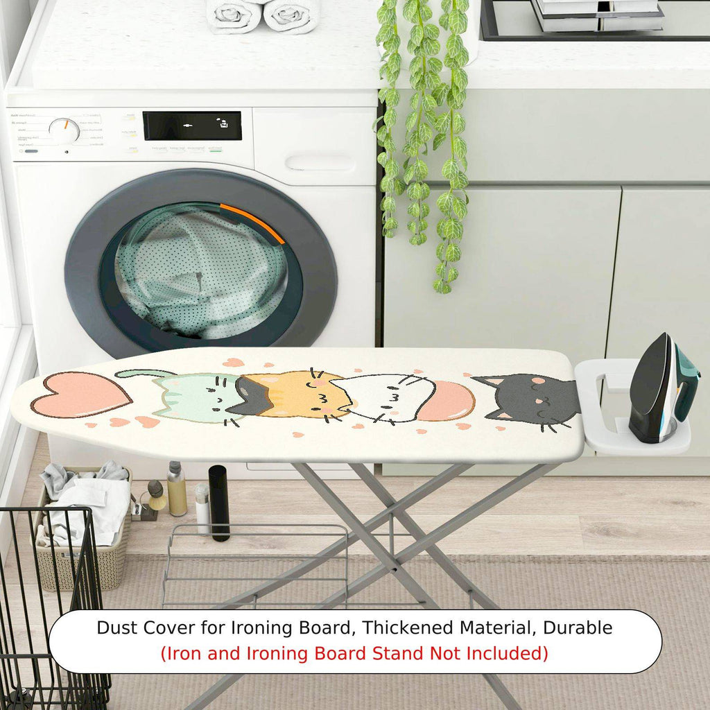 1-Piece Cute Cat Heart  Ironing Board Cover, Universal Size, Without Board