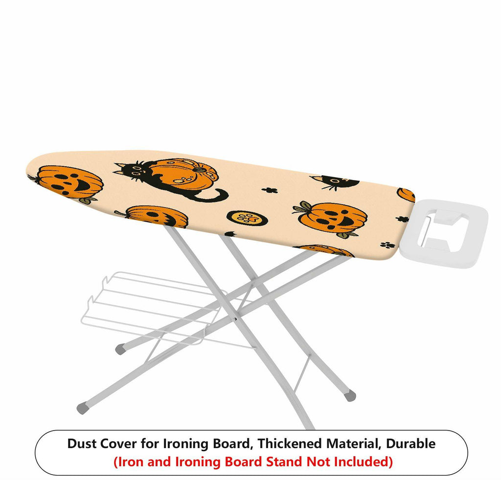 1-Piece Halloween Black Cat Pumpkin  Ironing Board Cover, Universal Size, Without Board
