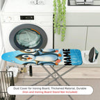 1-Piece Penguin  Fun  Ironing Board Cover, Universal Size, Without Board